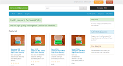 Desktop Screenshot of genuinecells.com